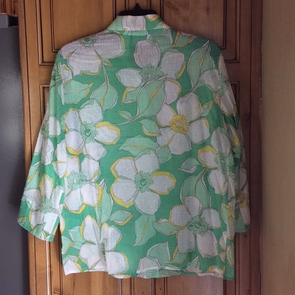 FINAL SALE PRICE Alfred Dunner LS Floral Shirt Size 12 - Picture 6 of 7